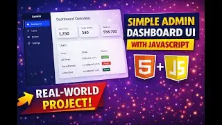 Build a Simple Admin Dashboard using JavaScript