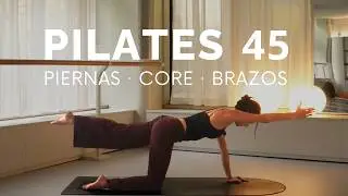 45 MIN DE PILATES SPICY | Rutina de piernas, abdominales y brazos sin equipamiento ❤️&zwj;🔥