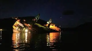 Log Barge Dump 3:40am 😎