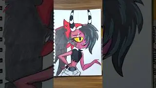 DRAWING SALLIE MAY - Helluva Boss! ART CHALLENGE! #shorts