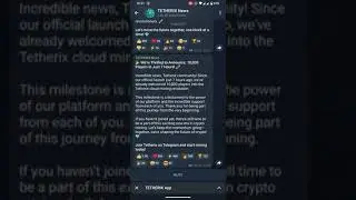 Tetherix🎉🚀 Discover the revolutionary Mine-To-Earn app built on Telegram!