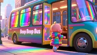 Beep Beep Bus Ride USA 🚌🎶 Fun Vehicle Song for Kids | Playtime Adventure