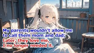 My parents wouldn't allow me to call them mom&dad; Later ,they love me.I no longer needed it.