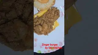 Chicken Zinger Burger by Sky kitchen.  