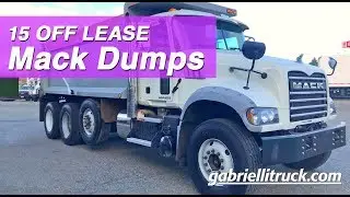 Used OFF LEASE Mack Tri axle Dumps For Sale