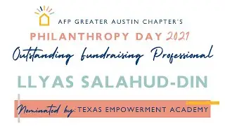 Llyas Salahud-Din - Outstanding Fundraising Professional