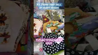 #craftfairideas #crafttutorials 32 Items that Sell #fabricart #mixedmedia #sewingcrafts