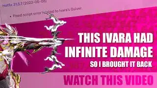I Tried Recreating the Deleted Infinite Damage Ivara Build