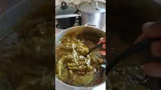 Cassava Leaves With Kuta Dry Fish.