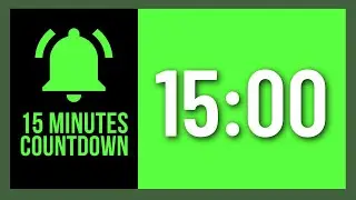 Green Screen 15 minutes Countdown Timer