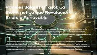 Paneles Solares Girasol: La Biomim&eacute;tica que Revoluciona la Energ&iacute;a Renovable. Ingenieria en acci&oacute;n
