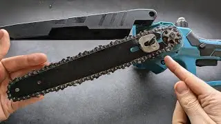 How to Install Chain on a Mini Chainsaw / Cordless Pruning Saw