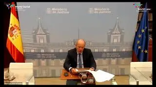 Juan Carlos Campo, Minister of Justice of Spain, at the WLC Opening Session Barcelona