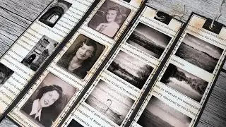 Photo Strip Bookmarks [Using PET tape, photos and book pages] #scraptember2025