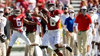 John Metchie First Alabama Touchdown, 78 Yard Catch 2020 Texas A&M at Alabama (4K60fps)