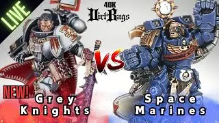 NEW Grey Knights vs Space Marines LIVE! | 40k Battle Report | Competitive Warhammer 40k