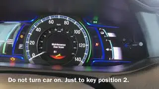 Hybrid Honda Accord Oil Reset 2015 - 2018
