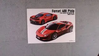 Обзор товара (распакованный экземпляр) - Набор для сборки модели Alpha Model/Ferrari 488 Pista в ...