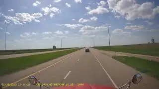 Bad roads KS I-70 W mile 135