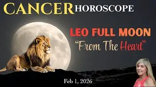 CANCER HOROSCOPE~Leo Full Moon 2/1/2026