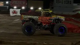 Toughest Monster Truck Tour Lamar MO 2025 Show 1 Freestyle | Smashosaurus