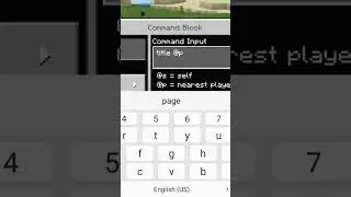 How to add title by command block in mcpe#minecraft