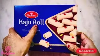 ✨ Haldiram Kaju Roll Review | Rich Taste of Cashew Sweet | Premium Indian Mithai Taste Test