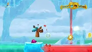 Rayman Legends 100% Walkthrough Part 53 - Gourmand Land - Dashing Through the Snow / Piping Hot!
