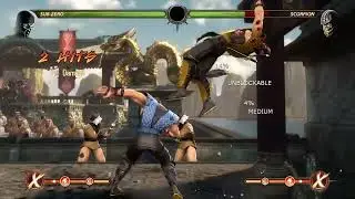 Sub-Zero Highest 92% Mix-up Reset Combo in MK9