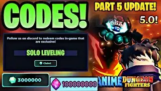 *NEW* ALL SOLO LEVELING 5.0 UPDATE CODES FOR Anime Dungeon Fighters! Anime Dungeon Fighters Codes