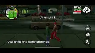 Pedestrian interaction bug after unlocking gang territories (GTA San Andreas Mobile iOS) 