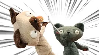 The Cat Food Can Is Mine | STOP MOTION - BOTOS