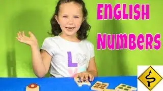 Learn English Numbers! Matching Puzzles with Sign Post Kids!