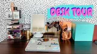 Desk Tour | Online School Desk Set Up | Aesthetic Desk Set Up
