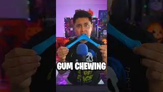 Chewing a WHOLE Pack of Gum 🍬 | #asmr #shorts