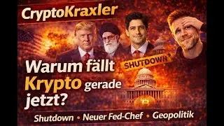 CryptoKraxler: Warum f&auml;llt Krypto gerade jetzt? Shutdown l&auml;uft, Fed h&auml;lt Zins & Geopolitik eskaliert