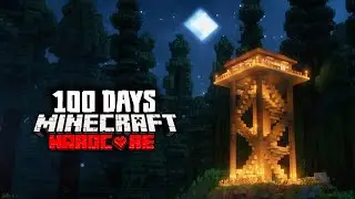 I Spent 100 Days in SCARIEST Haunted Watchtower in Minecraft Hardcore