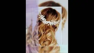 White Porcelain Flower Hair Comb
