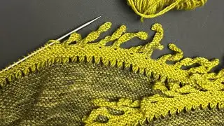 Урок по вязанию шали Fringe Frenzy от Maggie Erickson Designs.