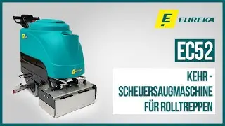 Eureka EC52 reinigt Rolltreppen und Laufb&auml;nder einfach, genau und wirksam.