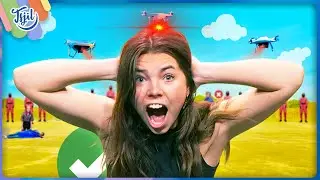 WIJ SPELEN RED LIGHT GREEN LIGHT MET EEN DRONE! 🔴🟢 (Squid Game)