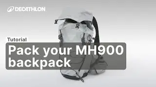 TUTORIAL - How to pack your MH900 QUECHUA BACKPACK ? | Decathlon_QUECHUA