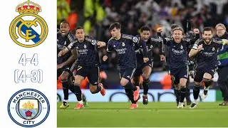 Real madrid vs Manchester City full Penalty Shoot out 4-3 Bernabeu | 1080p HD Highlights #mbappe
