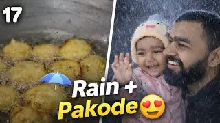 Pehli Baarish + Ghar Ke Pakode ❤️ Indian Family Daily Vlog | Meenu & Shubh - VLog 17