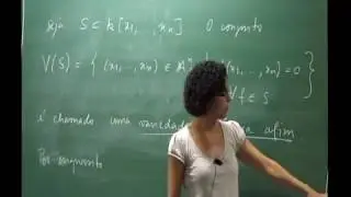 Programa de Mestrado: Introdução às Curvas Algébricas - Aula 01