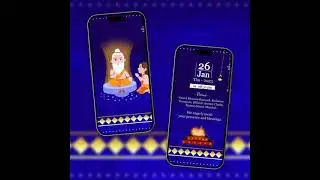 Thread Ceremony Invitation Video | Invitation | Vinvite - 1315 #digitalinvitation #invitationcard