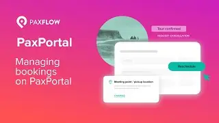Managing bookings on PaxPortal
