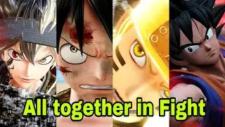 Finally Naruto Luffy and Asta managed to defeat Goku in Jump Force.