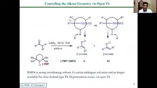 MSM Class 1.2: Enolate and Geometry # Selective Generation