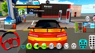 New Orange Camaro For Parking - 3d Driving Class android game play || Car Game #gameplay #cargame